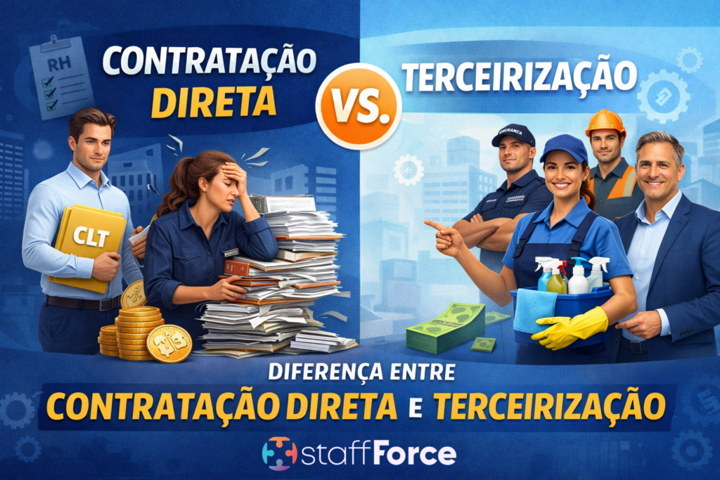 Diferença entre contratação direta e terceirização