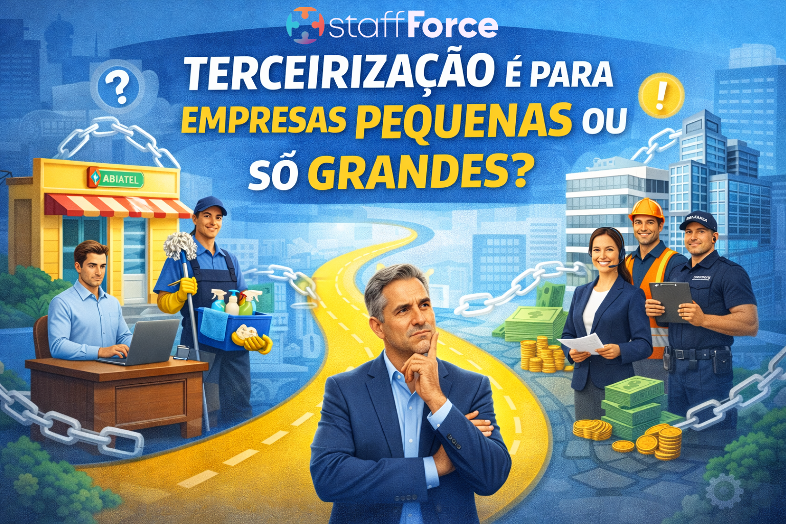 Terceirização é para empresas pequenas ou só grandes?