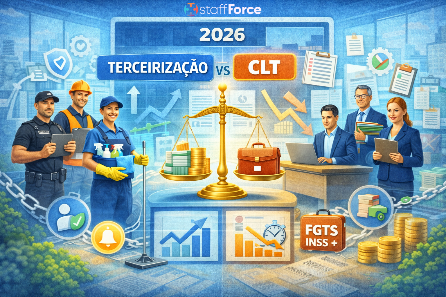 terceirização x clt 2026